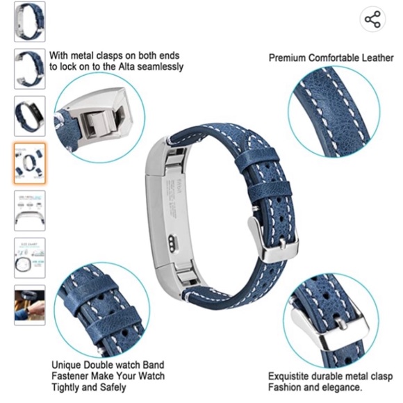 Fitbit genuine leather band - Picture 5 of 10